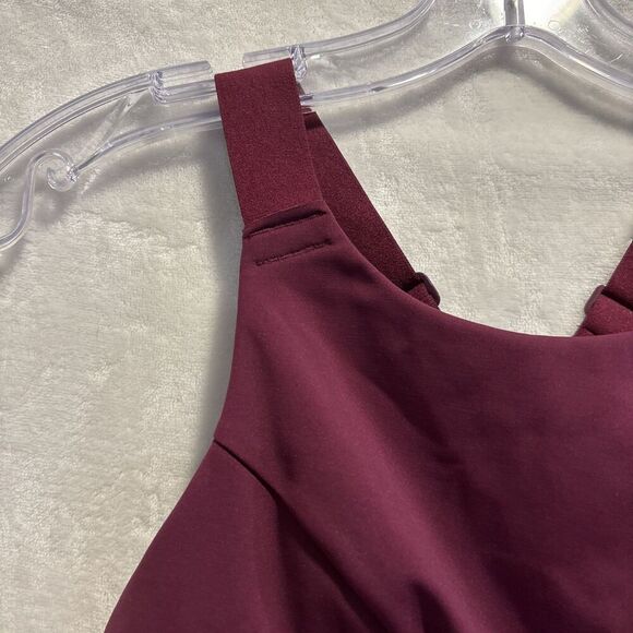 Free People Movement Freestyle Sports Bra Maroon Size Small Gym Running Workout - Picture 2 of 13